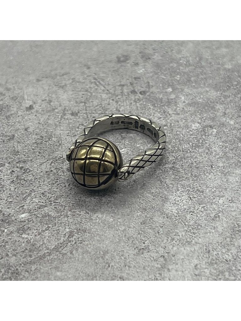 Bottega Veneta Intrecciato Ball Ring